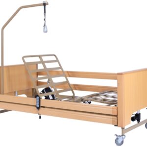 Letto Ospedaliero Elettrico 4 Motori, Altezza 84-125 cm, 3 Snodi - 4 Sezioni - 1