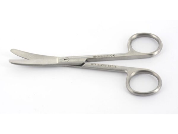 Forbici Chirurgiche Curve Punte Smusse in Acciaio Inox 18 cm - 25 pezzi