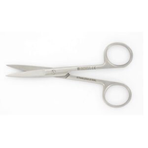 Forbici Chirurgiche Rette in Acciaio Inox - Punte Acute - 11,5 cm - 40 pezzi