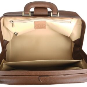 Borsa Medica Infermiera in Skay Cognac con Fondo Rigido 38x20x20 cm - 2