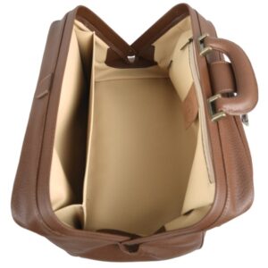 Borsa Medica Infermiera in Skay Cognac con Fondo Rigido 38x20x20 cm - 3