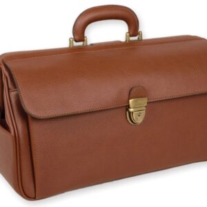 Borsa Medica Supertexas in Similpelle Cognac 41x20x22 cm con Serrature - 2
