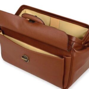 Borsa Medica Supertexas in Similpelle Cognac 41x20x22 cm con Serrature - 3