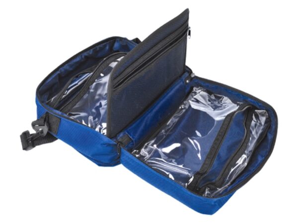 Borsa First Aid per Primo Soccorso Blu Vuota con Tasche e Tracolla - 6 pezzi