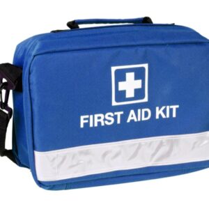 Borsa First Aid per Primo Soccorso Blu Vuota con Tasche e Tracolla - 6 pezzi - 2