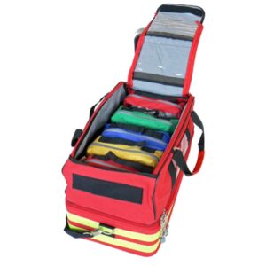 Borsa Life-2 di Emergenza a Due Scomparti con 5 Borsette Colorate Rossa - 3 pz - 3