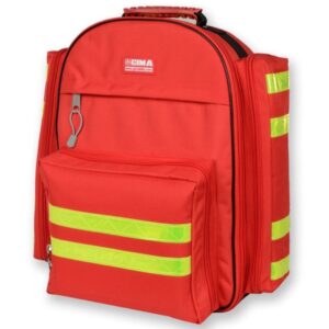 Zaino Logic 1 in Poliestere con 5 Borsette Colorate 40x20xh 47 cm Rosso - 2 pz - 2