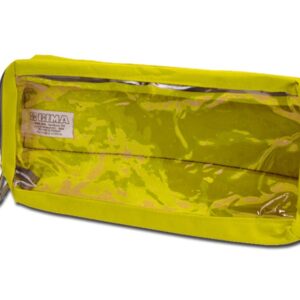 Borsa Medica E4 Rettangolare Lunga in Poliestere 600D con Velcro Gialla - 20 pz