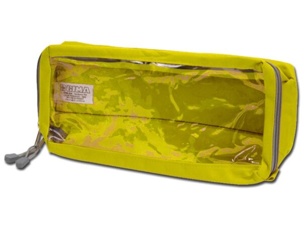 Borsa Medica E4 Rettangolare Lunga in Poliestere 600D con Velcro Gialla - 20 pez