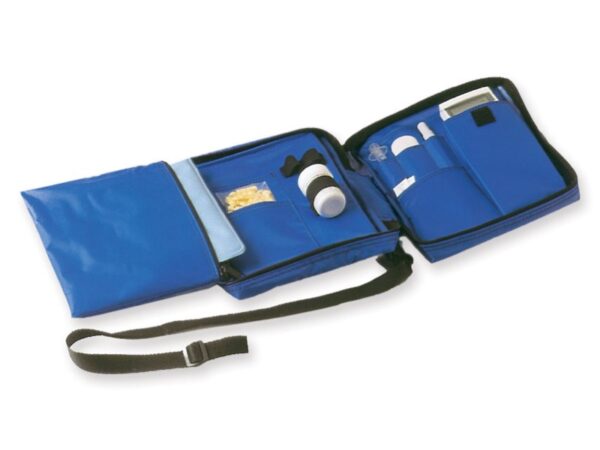 Borsa Termica Diabetic Bag Vuota in Nylon Blu per Trasporto Medicinali - 3 pezzi