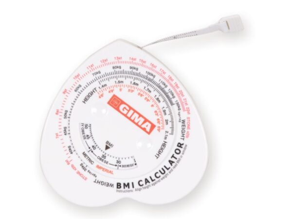 Metro Tascabile Retrattile con Calcolatore Body Mass Index IMC - 40 pezzi