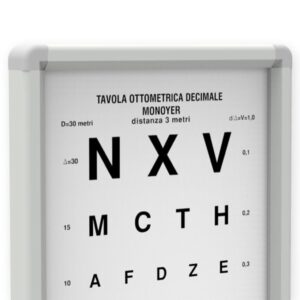 Ottotipo Monoyer Non Luminoso 3 metri - 2 pezzi - 3