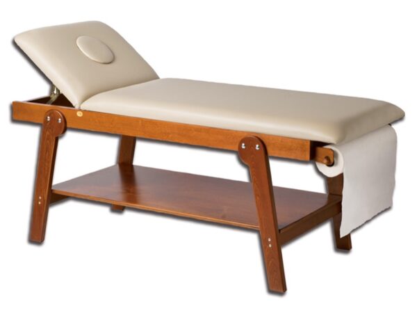 Lettino da Visita in Legno Firenze con Foro - Ciliegio - Portata 250 kg