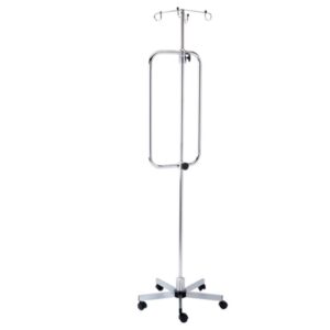 Piantana per Pompe Infusionali in Acciaio Cromato