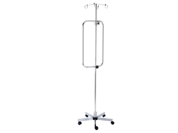 Piantana per Pompe Infusionali in Acciaio Cromato