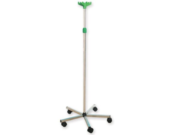 Asta Portaflebo in Acciaio Inox AISI 304 Altezza Regolabile 135-215 cm - 3 pezzi