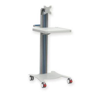Carrello Super Easy con Ripiano e Supporto Monitor, con Maniglia - 1