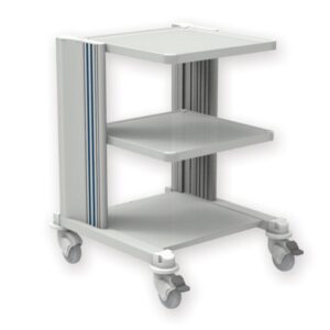 Carrello Professionale Pro Cart 2 Ripiani h 80 cm con Passacavi - 1