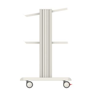 Carrello Smart 2 Ripiani 40x36 cm con Base in Acciaio - 3