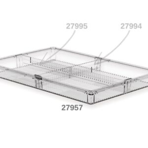 Cassetto ISO Modulare in Plastica Trasparente 600x400x50 mm Chiuso - 4 pezzi - 2
