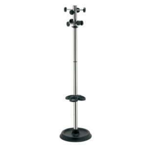 Appendiabiti Attaccapanni 8 Rami Acciaio Cromato con Portaombrelli 5 kg - 2 pz