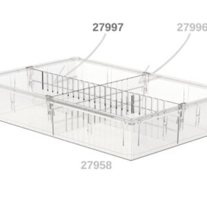 Divisorio per Cassetti ISO 600x100 mm per Carrello Medico - 15 pezzi - 2