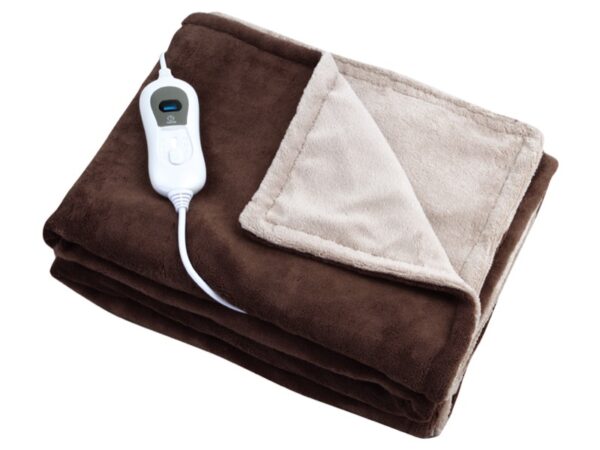 Plaid Riscaldabile Elettrico in Microplush 160x120 cm con 3 Temperature - 3 pezz