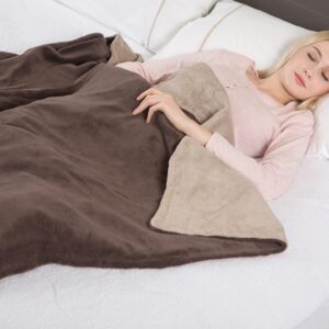 Plaid Riscaldabile Elettrico in Microplush 160x120 cm con 3 Temperature - 3 pz - 3
