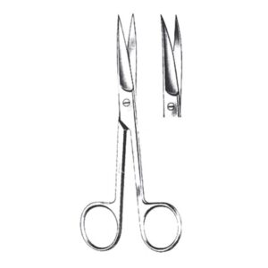 Forbici Chirurgiche Curve in Acciaio Inox con Punte Acute 20 cm - 20 pezzi