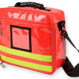 Borsa di Emergenza Cubo in PVC Rossa con Tasche a Cerniera - 4 pezzi - 1