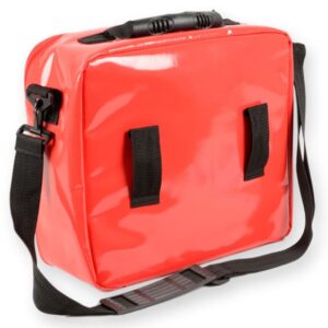 Borsa di Emergenza Cubo in PVC Rossa con Tasche a Cerniera - 4 pezzi - 2