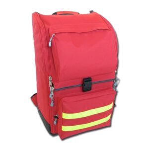 Zaino Ambulanza Modulare in Poliestere con 8 Borsette Interne Rosso - 2 pezzi - 1