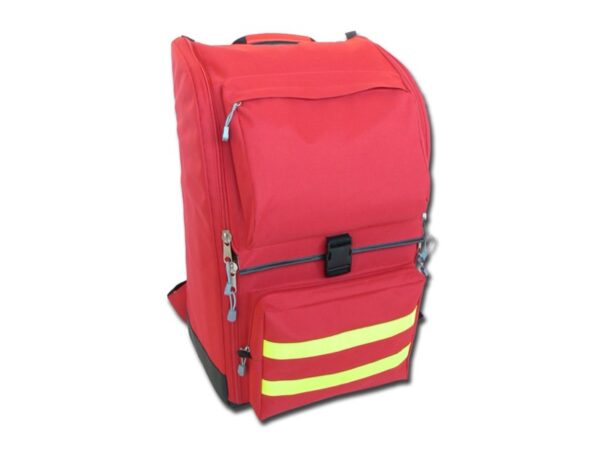 Zaino Ambulanza Modulare in Poliestere con 8 Borsette Interne Rosso - 2 pezzi