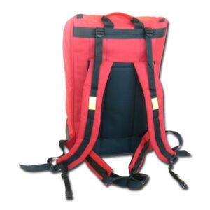 Zaino Ambulanza Modulare in Poliestere con 8 Borsette Interne Rosso - 2 pezzi - 3