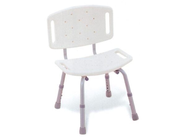 Sedia da Doccia in Alluminio con Altezza Regolabile 35-45 cm - 4 pezzi