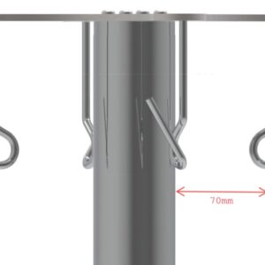 Piantana ad Elevazione Oleodinamica per Ipodermoclisi - Portata 28 kg - 3