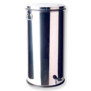 Cestino Rifiuti in Acciaio Inox a Pedale 70 l diametro 42x72 cm - 1