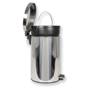 Cestino Rifiuti in Acciaio Inox a Pedale 70 l diametro 42x72 cm - 2