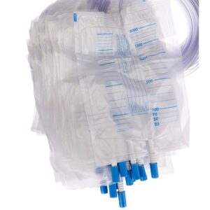 Sacca Urine 2000 cc con Valvola Antireflusso e Tubo 130 cm - 300 pezzi - 2