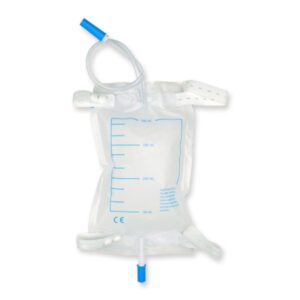 Sacca Urine da Gamba 750 cc con Tubo 10 cm e Scarico Push-Pull - 360 pezzi - 1