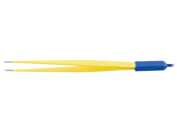 Pinza Bipolare Retta Monouso 20 cm con Cavo 3 metri Punta 1,0 mm - 4 pezzi