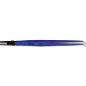 Pinza Bipolare Retta 15 cm con Copertura Isolante - Punte Curve 0,5 mm - 2 pezzi