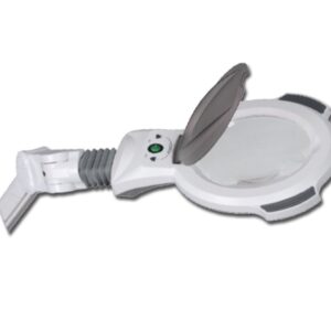 Lampada LED Ingrandente DERMALED su Carrello 5 Rotelle, Lente 3 Diottrie - 3