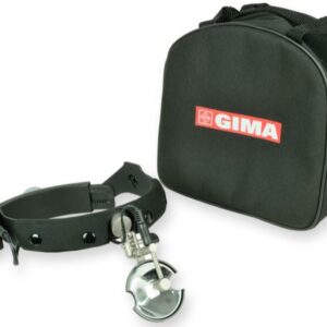 Specchio Frontale Lux 55 con Porta Batterie su Caschetto - diametro 55 mm - 6 V - 3