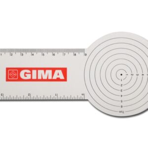 Regolo Dermatologico per Calibro Lesioni Cutanee 21x5 cm - 80 pezzi
