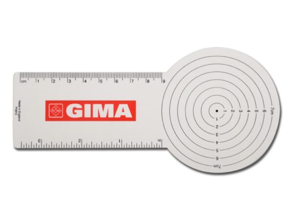 Regolo Dermatologico per Calibro Lesioni Cutanee 21x5 cm - 80 pezzi
