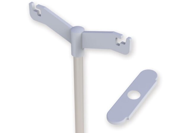 Asta Flebo ad Altezza Fissa per Carrello Multifunzionale per cod. 27869-71, 2788
