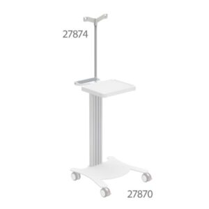 Asta Flebo Altezza Fissa per Carrelli cod. 27869-71, 27880-97 - 2 pz - 3