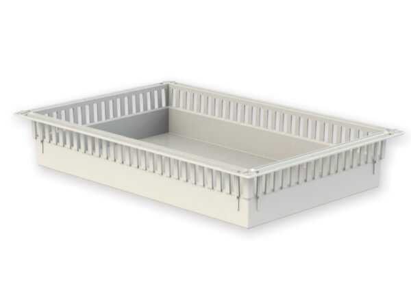 Cestello Modulare in Plastica 60x40x10 cm per Carrelli ISO 27934-35-36 - 5 pezzi