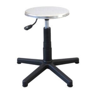 Sgabello Medico Base Fissa con Sedile Inox AISI 304 diametro 32 cm - 2 pz